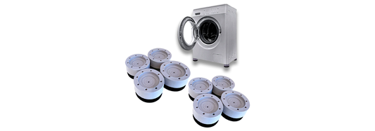 Revolutionize Your Laundry Routine with Shock and Noise Cancelling Washing Machine Support Pads