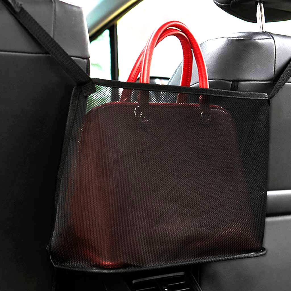 AUT B Car Handbag Holder Car Net Pocket Handbag Holder Driver Storag Plugsharge