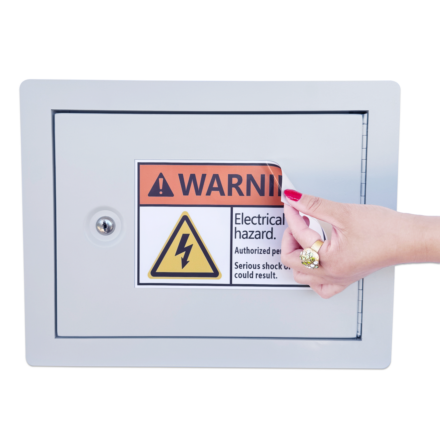 G1-W - In-Wall Safe with Key Lock – Heavy-Duty Steel Lockable Hidden Wall Compartment for Secure Storage, Wall Safe Box for Jewelry, Cash, and Documents – 15.75-Inch Exterior Width, White