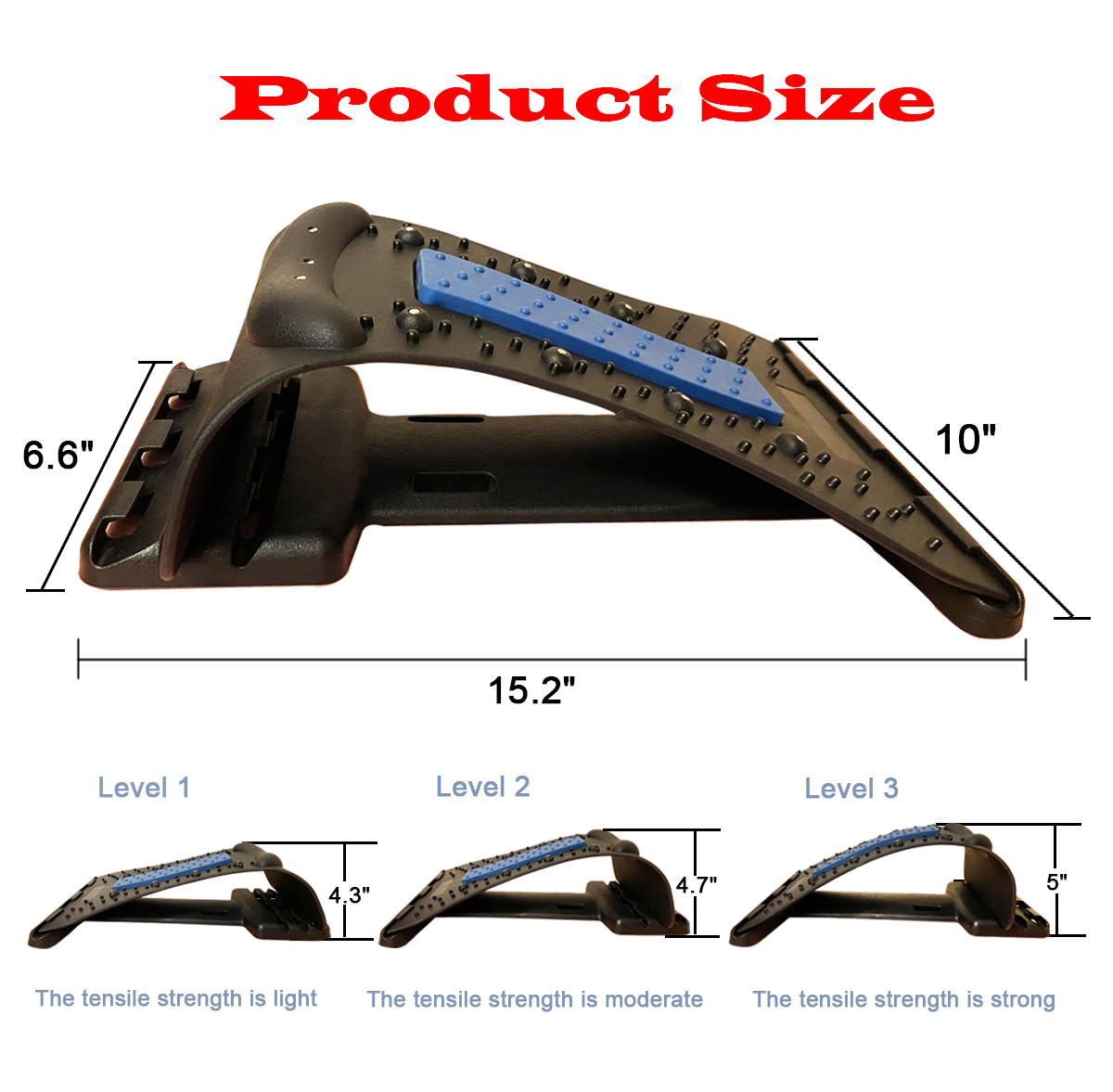 HHNB-B - Back Stretcher (2 in 1) Neck Stretcher for Cervical Pain Relief
