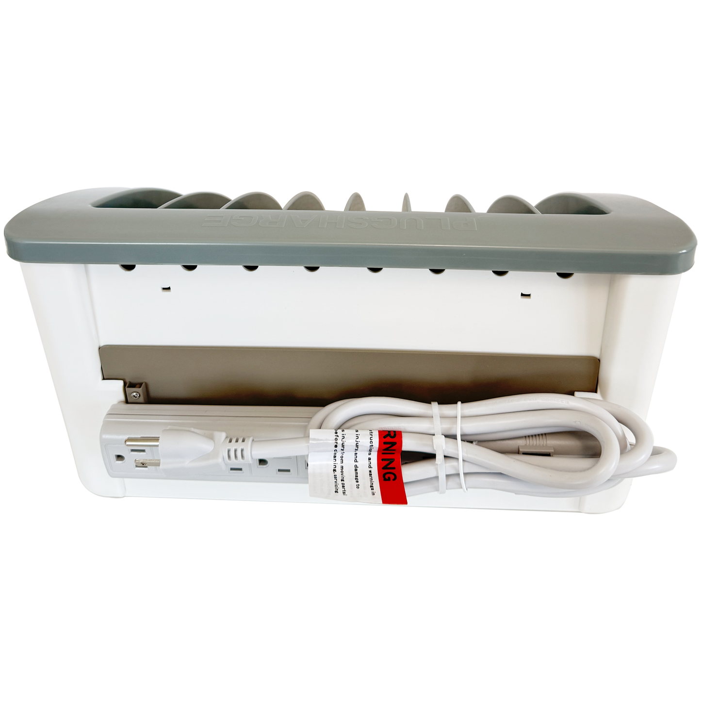 C8A-G - 8-Device Laptop & Tablet Charging Station – Classroom & Office Organizer with Circuit Breaker & Cable Management – Fits Laptops, Chromebooks & Tablets Up to 15.6'' & 1.35'' Thick