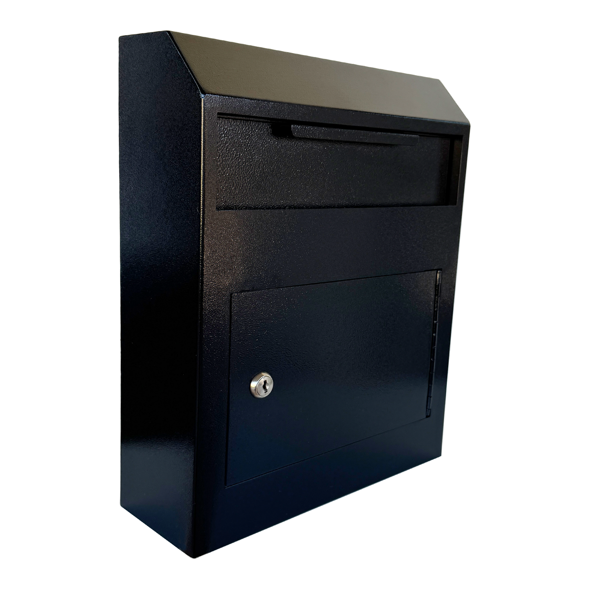 D10A-B - Anti-Fishing Key Drop Box with Key Lock for Wall Mount | Steel Depository Box for Cash, Payments, Keys & Documents, Secure Indoor Collection for Offices & Businesses