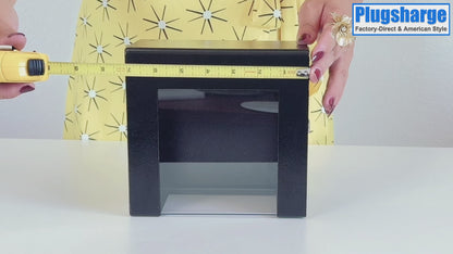 D7-B - Steel Locking Tip Box - Heavy-Duty Secure Tip Jar with Combination Cable Lock, Ideal for Taxi Tips, Donations, Suggestions, Business Cards, Cash, and More in Family Churches, Restaurants, and Events
