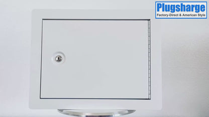 G1-W - In-Wall Safe with Key Lock – Heavy-Duty Steel Lockable Hidden Wall Compartment for Secure Storage, Wall Safe Box for Jewelry, Cash, and Documents – 15.75-Inch Exterior Width, White