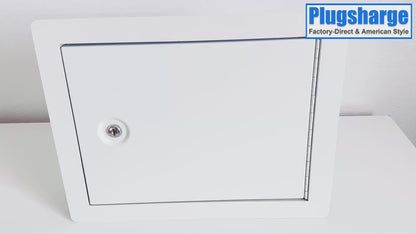 G1-W - In-Wall Safe with Key Lock – Heavy-Duty Steel Lockable Hidden Wall Compartment for Secure Storage, Wall Safe Box for Jewelry, Cash, and Documents – 15.75-Inch Exterior Width, White